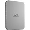 LaCie Mobile Drive 2TB v2 USB-C Moon Silver w/Rescue