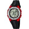 Calypso Orologio Digitale Bambino - Caucciù Nero - Impermeabile 10 ATM - Data Calendario Cronografo Doppio Orario Luce Allarme 12/24h - K5685/6