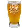 Always Looking Good Bicchiere da birra con incisione Aged to Perfection, regalo per 58° compleanno da uomo, vintage 1968, per 58 anni