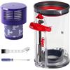 LIAILA Questo kit di sostituzione del contenitore della polvere per Dyson v10/SV12/SV13/SV27.Il kit include un contenitore della polvere, un filtro, un cacciavite di riparazione e una spazzola per la pulizia