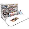 Silu Postazione per pittura grande, Tavolo da lavoro, organizer e supporto per colori Vallejo (50 x 37 cm + estensione)