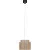 Trio Leuchten Pendelleuchte Smilla 366800136, Metall Schwarz matt, Schirm Jute naturbelassen, exkl. 1x E27