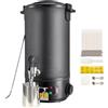 VEVOR Fondatore per Cera Elettrico 10 L Grande Capacità Vaso di Fusione Cera Candela 1100 W Beccuccio Versatore Macchina per Fondere Cera Impostazione 30-110 ℃ 100 stoppini e adesivi per la