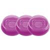silikomart | Set Coperchi in Silicone CAPFLEX S, Confezione da 3 Coperchi Trasparenti, Colore Rosa, Smart in The Kitchen, Ø 40 mm, Made in Italy