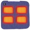 Vilgftyiet Cuscino riscaldato da 5 V con ricarica USB e riscaldamento intelligente a quattro zone che fornisce tre modalità di temperatura per un calore personalizzato durante l'uso esterno e interno (blu navy