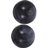 HAMPPLIES 2 Pezzi Sfere di Jade Nere per Massaggio Mani e Corpo, Esercizio Salute e Stimolazione Circolazione, Relax per Casa e Colore Casuale