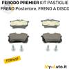 FERODO PREMIER ECO FRICTION FDB1637 PASTIGLIE FRENO - FRENO A DISCO POSTERIORE