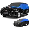 GunHyi Copriauto Gunhyi Impermeabile e Traspirante, Telo per Seat Formentor Cupra Formentor, Copriauto Nero e Blu, Telo da Garage Completo per Proteggere da Pioggia, Sole e Polvere.