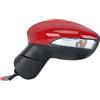 TVTDXHHGN Retrovisore Esterno Completo Per Ford Per Fiesta Per MK7 2013-2017 6 Fili Lato Specchietto Retrovisore Gruppo Magic Red Lampada Riscaldata Lente Elettrico Ala(Left Side)