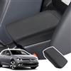 LANGBEAN Copribracciolo per VW Polo MK6 2018-2025, Custodia di Protezione del Bracciolo Console Centrale in Pelle PU, Seat Ibiza Arona Copertura Bracciolo Accessori per Alzare il Bracciolo, Nero