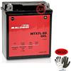 Malossi COMPATIBILE CON KEEWAY RKF LC E4/E5 125 dal 2020 al 2022 BATTERIA GIA' PRONTA ALL'USO MALOSSI MTX7L-BS IN GEL ATTIVATA IN FABBRICA 6 AH AMP 12 V