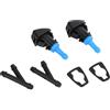 INFINAUTO Getto Lavavetri Anteriore Per Jeep Patriot 2008-2016 1 Pezzo | Nero E Blu, Plastica, No.05303834AB, Sostituisce Vecchi O Rotti, Con 2 Connettori Tubo E 2 Guarnizioni
