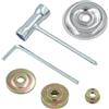 MEISO 6 Pezzi Kit Adattatore Tosaerba, Dado Fissaggio Kit per Lama Decespugliatore, Accessori Macchina per Lama Ricambio Tosaerba, Ricambi Decespugliatore per Tosaerba Macchina per l'Irrigazione