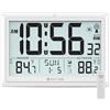 DAYTITOR Orologio atomico con temperatura interna/esterna, orologio digitale automatico a batteria, grande display da 10,5 pollici, orologi da parete o da scrivania per camera da letto, cucina