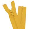 YaHoGa 2 pezzi cerniera in plastica da 73 cm 5mm divisibile cerniera lampo per giacche giallo