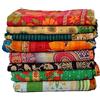 Estationeryhouse Trapunta vintage indiana Kantha fatta a mano, reversibile, in tessuto di cotone boemia (2)