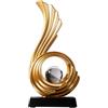 Tauzveok Scultura Deco, Statua di Arte Astratta, Decorazione Soggiorno, Camera da Letto Deco, Appartamento Moderno Oggetti Decorativi Sculture,Golden j