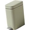 FytStycale Cestino con Coperchio, Piccolo Pattumiera a Pedale, Stretto, in PP, Materiale Robusto, Adatto per Casa, Ufficio, Bagno, Ingresso, Verde