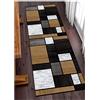 ZUZEKU Tappeto Passatoia Cucina Nero Bianco Giallo Antiscivolo Corridoio Tappetino Lavabile Moderno Astratto Tappetino Runner Tappeti Runner per Salotto Corridoio Soggiorno