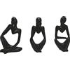 SIMDIM Pensatore Statuetta, Moderni Soprammobili Scultura, Accessori Casa Arredamento, Resinoso Pensiero Statuetta Design Casa, Decorazioni Casa Moderna (Nero)