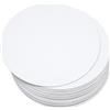 Gcardist Vassoio per torta rotondo, 25 cm, bianco, confezione da 25 pezzi, base rotonda, in cartone di qualità alimentare (più sottile ma più forte)