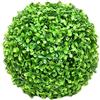 Huyeruie artificiale in artificiale, palla artificiale per potatura di piante finte, palline finte in bosso verde, senza irrigazione, palline rotonde resistenti ai raggi UV, decorazione per esterni