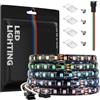 SEZO Striscia LED RGB WS2811 IC 5M 108LEDs/m Striscia luminosa ad alta densità DC24V Larghezza 8mm Striscia luminosa dimmerabile a colori da sogno IP65 Impermeabile per progetti fai da te di interior