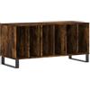 vidaXL Mobile Porta Dischi Rovere Fumo 100x38x48 cm Legno Multistrato