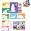 Generico Adesivi Numerati per Bambini - Kit DIY Collage 3D | Kit Per Creare Adesivi 3D Fai Da Te,Per Natale, Compleanno, Viaggio, Casa, Scuola, Educativo, Ragazzi Ragazze, Aereo, Auto