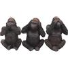 Nemesis Now H3523J7 - Statuetta di gorilla saggi, 13,5 cm, colore: Nero