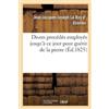 Le Roy D' Etiol Exposé des divers procédés employés jusqu'à ce jour (Tascabile)