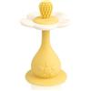 Farout! Anello da dentizione per bambini, motivo floreale, senza BPA, anello di presa con ventosa, giocattolo Montessori a partire dai 3 mesi, per bambini e bambine (giallo)