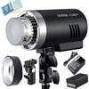 Godox AD300Pro TTL Speedlite Flash Stroboscopico TTL 300 W 2,4 G, 1/8000 HSS, 320 piena potenza, colore stabile 5600 ± 100 K, lampada per modellazione 12 W, tempo di ricircolo da 0,01 a 1,5 s