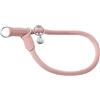 Hunter Collare da dressage Malibu in corda con anima in poliammide, collare da allenamento regolabile con anello di arresto e tappi in ecopelle, per tutti i giorni e l'allenamento, colore rosa chiaro