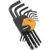 Proxxon Serie di 9 chiavi a brugola per viti ad esagono interno (HX), da 1,5 a 10 mm
