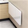 PAKGTDCD Tavolo Pieghevole 120x50 cm Fissato al Muro per Cucina Lavanderia Tavoli da Pranzo con Ribalte Tavolo da Lavoro Resistente con Mensola Galleggiante Banco da Lavoro Pieghevole Sospeso Bianco,