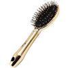 Aurore Beauté - Spazzola per capelli districante con manico - Punta arrotondata morbida - Districa tutti i tipi di capelli - Spazzola ovale - Dorata