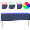 vidaXL Testiera LED blu 160x5x78/88 cm Tessuto