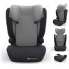 Kinderkraft I-SPARK 2 PLUS - Seggiolino auto i-Size 100-150 cm, rialzo 2 in 1, 3,5-12 anni, H-GUARD & SPS, poggiatesta regolabile in 10 posizioni, grigio