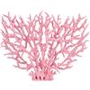Fdit Lo Artificiale Pesci Serbatoio Ornamento Aquarium Ornament Plastic Fish Tank Aquarium Vivid di Plastica Artificiale di Lo per Acquario di Pesci Subacqueo Giardino Terre(Rosa L)