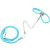 Tnfeeon Pet Hamster Training, Mouse Mice Stripe Vest Harness Rope Walking with Finder Bell(blu)
