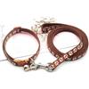 Ayaluck 2 pezzi, morbido collare per cani di piccola taglia, regolabile, colore marrone