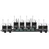 LMBGM K-25R Wireless Microphone System, 8 canali UHF Handheld and Bodypack Microphones for Stage Performances, Church DJ Weddings and Karaoke (K-26R 8bodypack)