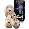 ZILDJIAN - AC0801G A Custom Gospel Cymbal Pack | Set piatti batteria professionale; crash; ride; hi-hat; suono brillante; lega B20; ideale per gospel; live; studio