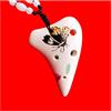 WMXD principianti ocarina Mini Ocarina Collana A 6 Fori Ciondolo Carino Sei Fori Super Treble F Key SSF Strumento Musicale Ocarina Portatile ocarina professionale (Color : 80)