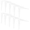 Gedotec 4x Gedotec Supporto-mensola Console rack Console in Acciaio console acciaio con verniciatura bianca Forza portante 36 - 70 kg starr - AxBxC - 100x34x125 mm (40 kg)