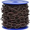Corderie Italiane 002008378 Catena ovale Ø 2 mm, interno maglia 15 mm x 8 mm, 10 mt, bronzata