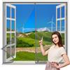 LuCkyNa Zanzariera Magnetica per Porta Grigio 80x100cm Anti Insetti Mosche Zanzare Tenda Porta Magnetica Magnetica Anti-Zanzare per Porte Garage Scorrevoli-Facile Da Installare