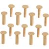 DECORNIJIA Rivetti in Rame Design di Bloccaggio Sicuro e Lavorazione di Precisione, 7 Paia per Manici da Cucina per Accessori Fai-da-te per Manico Coltello
