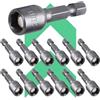 YONGZHIKEJI Confezione da 12 Inserti a Bussola da 8 mm, Adattatore per set di Punte Esagonali da 1/4 di Pollice, set di Bussole per Accessori per Trapano o Cacciavite a Batteria